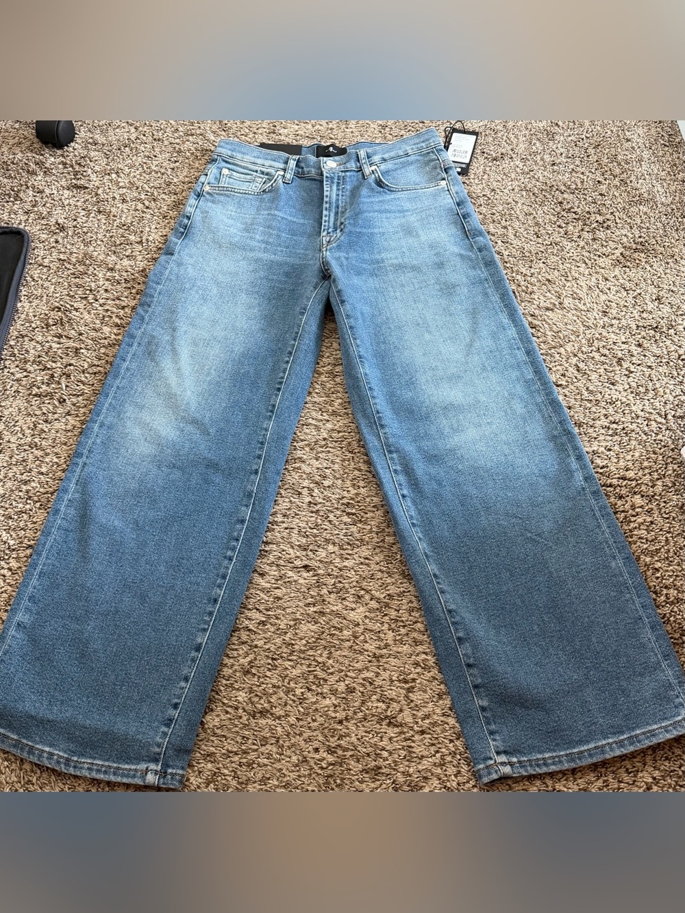 7 For All Mankind Stovepipe Straight Ankle Jeans size 28 NWT